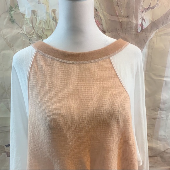 NEW Free People Game Time Tee In Peach - Picture 6 of 11